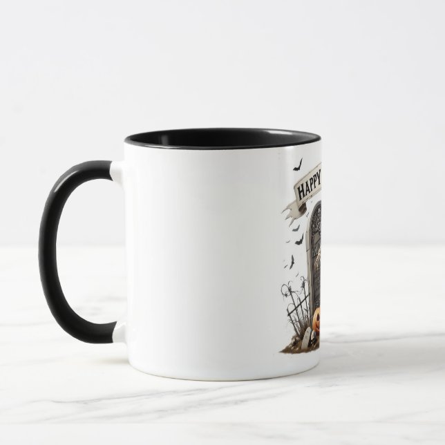 Dansande Skelett Halloween-design Mugg (Vänster)