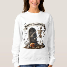 Dansande Skelett Halloween-design T Shirt