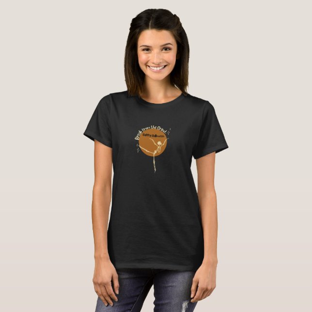 Dansande Skelett T-Shirt (Hel framsida)