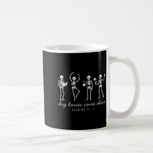 Dansande skelett Torra ben kommer till liv Kristna Kaffemugg