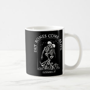 Dansande skelett Torra ben kommer till liv Kristna Kaffemugg