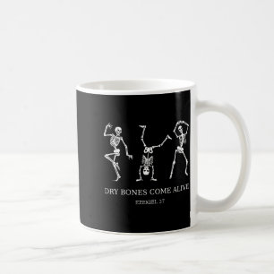 Dansande skelett Torra ben kommer till liv Kristna Kaffemugg