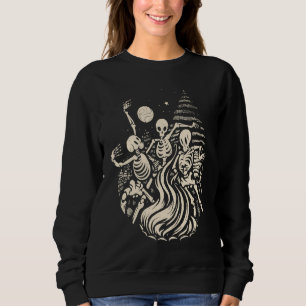 Dansande skelettben under månen Wicca Wicca T Shirt