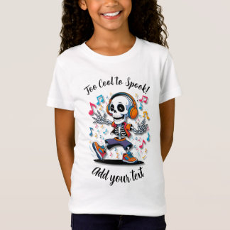Dansande skelettstil – Tjej Halloween-tröja T Shirt