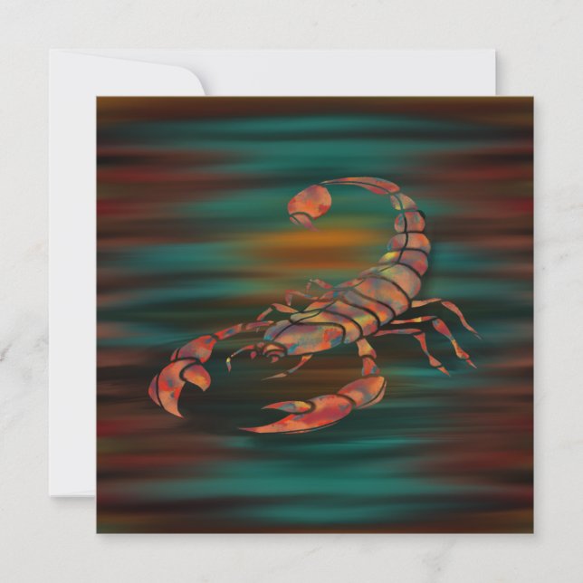 Dansande skuggor av Scorpion Kung Kort (Framsida)