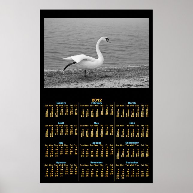 Dansande svan 2012 kalenderposter poster (Framsidan)