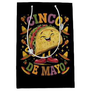 Dansande Taco Rolig Cinco De Mayo Fiesta Fest