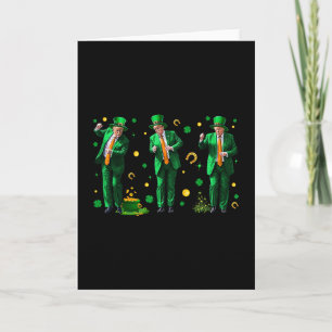 Dansande Trump St. Patrick's Day Kort