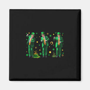 Dansande Trump St. Patrick's Day Magnet