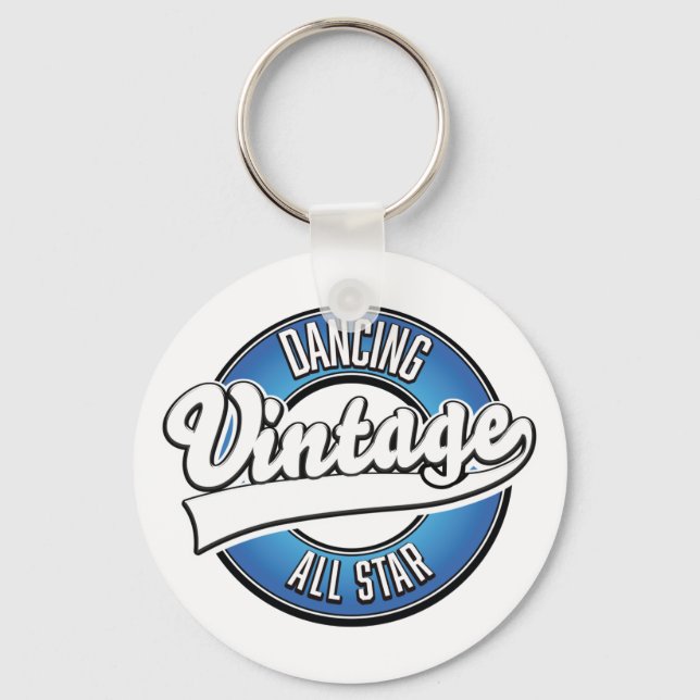 Dansande vintage all star logonyckelring nyckelring (Framsida)