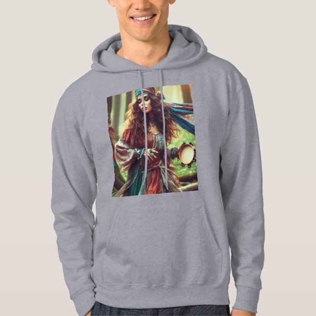 DANSANDE ZIGENARE HOODIE (Framsida)