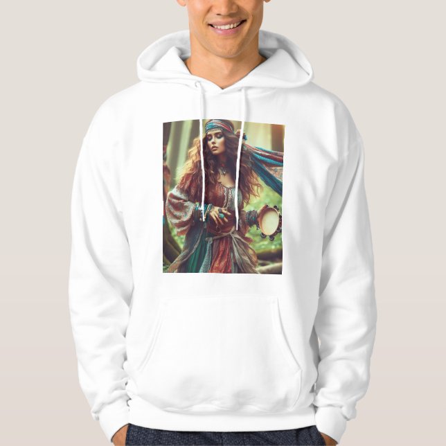 DANSANDE ZIGENARE HOODIE (Framsida)