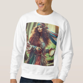 DANSANDE ZIGENARE LÅNG ÄRMAD TRÖJA