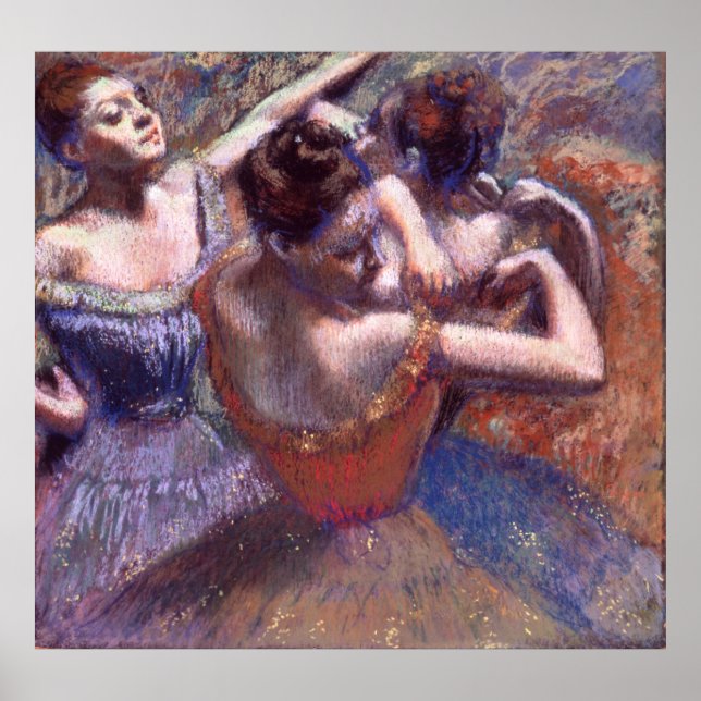 Dansar av Edgar Degas Poster (Framsidan)