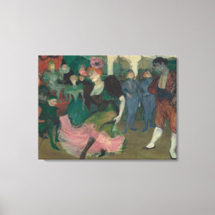 Dansar Bolero - Toulouse-Lautrec-målning Canvastryck