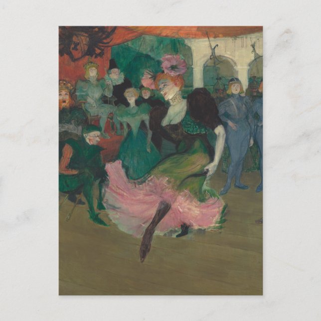 Dansar Bolero - Toulouse-Lautrec-målning Vykort (Framsida)