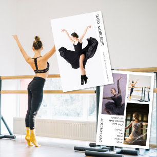 Dansar Castings Foto Portfolio Komp Kort