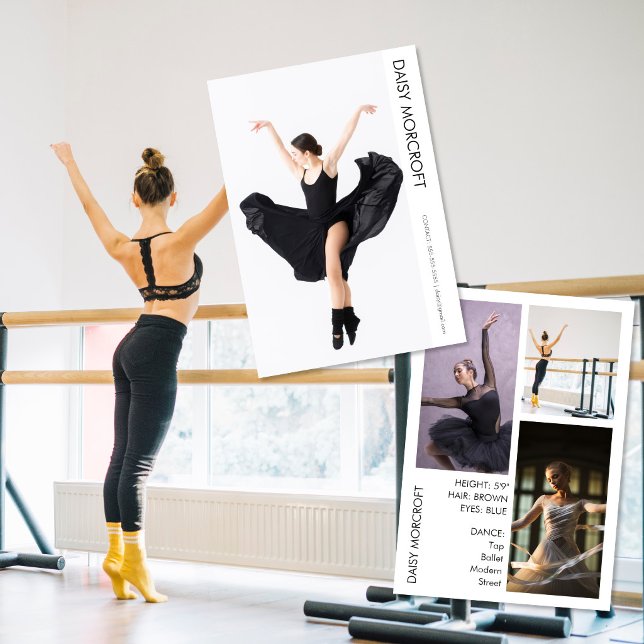 Dansar Castings Foto Portfolio Komp Kort (Skapare uppladdad)