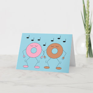 Dansar Donuts Light Blue: Blank Kort