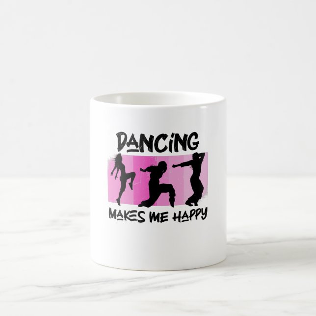 dansar gör mig lycklig kaffemugg (Center)