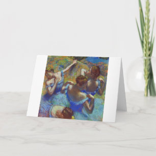 Dansar i blå, Edgar Degas Kort
