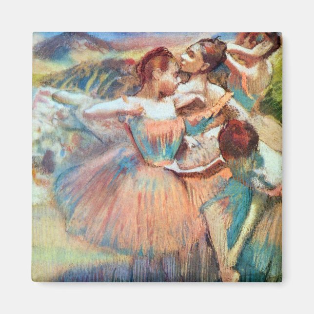 Dansar i ett liggande av Edgar Degas Magnet (Framsidan)