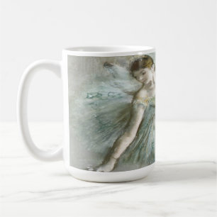 Dansar i Grönt av Edgar Degas Kaffemugg