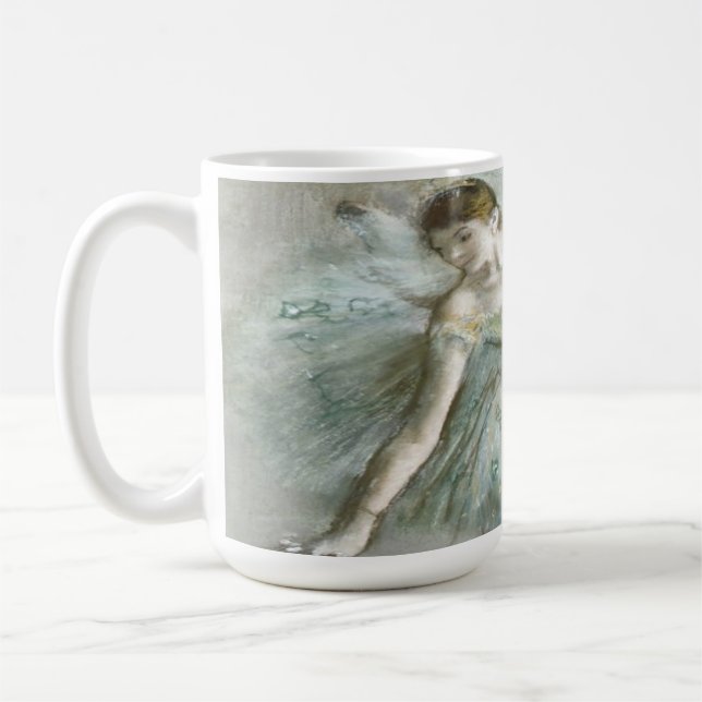 Dansar i Grönt av Edgar Degas Kaffemugg (Vänster)