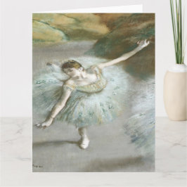 Dansar i Grönt av Edgar Degas Kort