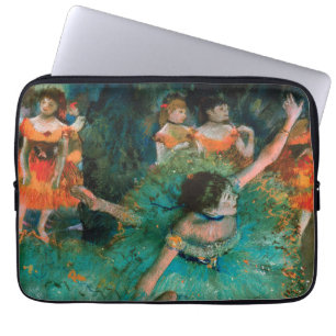 Dansar i Grönt av Edgar Degas Laptop Fodral