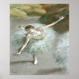Dansar i Grönt av Edgar Degas Poster
