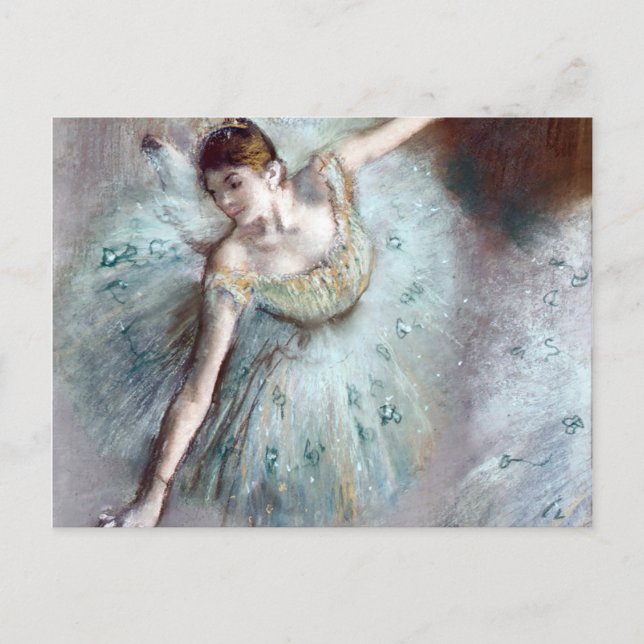 Dansar i Grönt av Edgar Degas Vykort (Framsida)