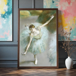 Dansar i Grönt Degas, Art Poster