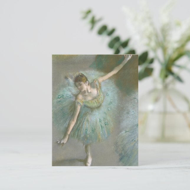 Dansar i Grönt Edgar Degas Inbjudningar (Stående Fram)