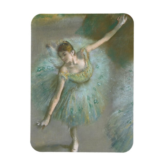 Dansar i Grönt Edgar Degas Magnet (Vertikal)