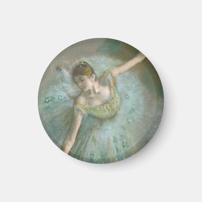 Dansar i Grönt Edgar Degas Magnet (Framsidan)