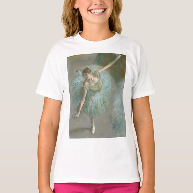 Dansar i Grönt Edgar Degas T Shirt (Framsida)