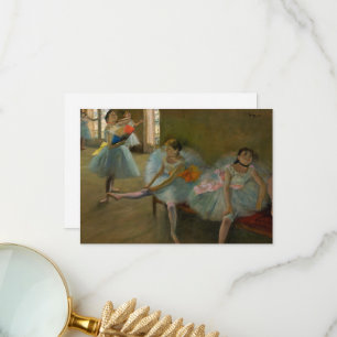 Dansar i klassrummet av Edgar Degas Tack Kort