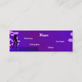 Dansar i Lila Blue Mini Visitkort