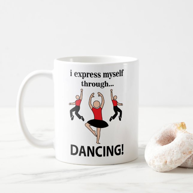 Dansar Jag Uttrycker Mig Genom Dans Kaffemugg (Med munk)