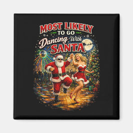 Dansar med tomten magnet