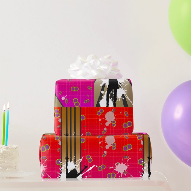 Dansar och gitar presentpapper (Skapare uppladdad)