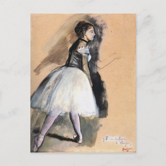 Dansar på lastpallsposition - Edgar Degas Vykort (Framsida)