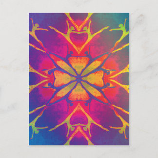 Dansar (Regnbåge - Psykedelic) Vykort