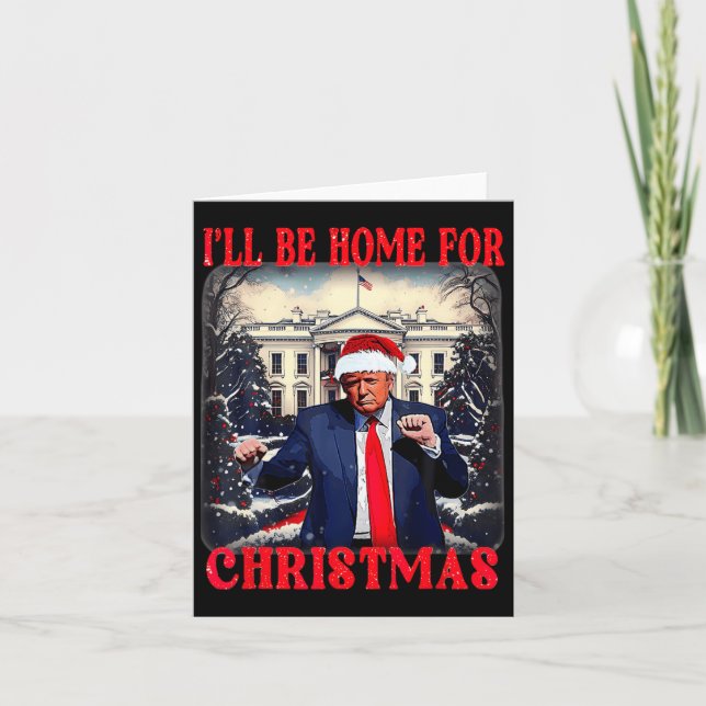 Dansar Roligt Humoristisk Trump Jag Kommer Hem För Kort (Framsida)