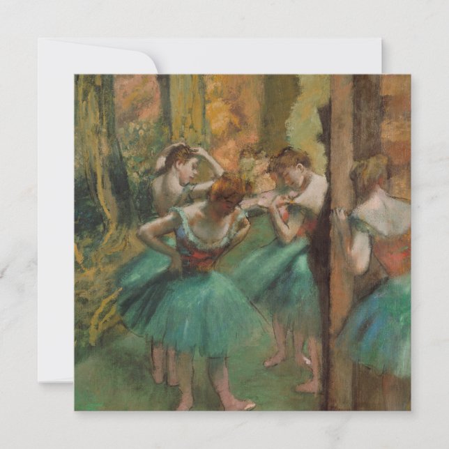 Dansar, Rosa och Grönt Edgar Degas (Framsida)