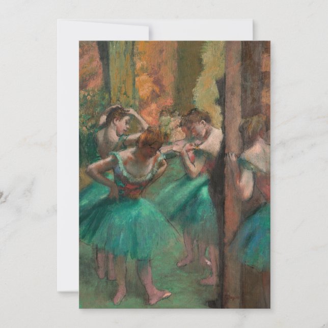 Dansar, Rosa och Grönt | Edgar Degas (Framsida)