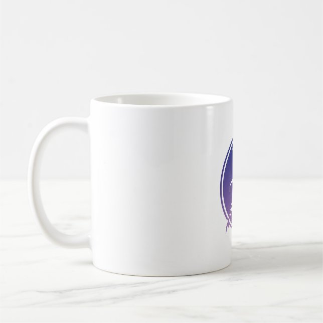 Dansar Silhuett Gradient Medaljong Mugg (Vänster)