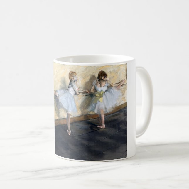 Dansar som är verksamma vid barren, Edgar Degas Kaffemugg (Framsida höger)