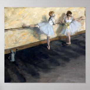 Dansar som är verksamma vid barren, Edgar Degas Poster